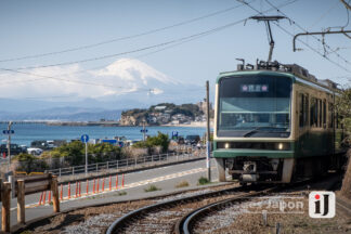 Train Enoden et Mont Fuji